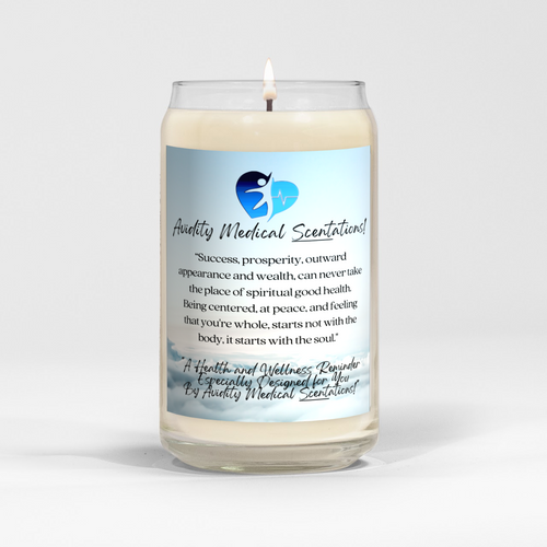 spiritual health candle - large